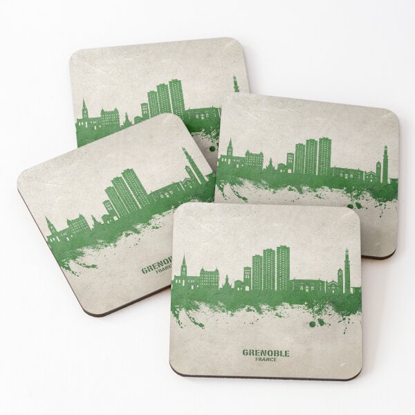 Item preview, Grenoble France Skyline designed and sold by ArtPrints.