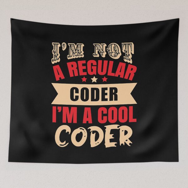 Item preview, I'm Not A Regular Coder, I'm A Cool Coder (Dark) designed and sold by the-krisney-way.