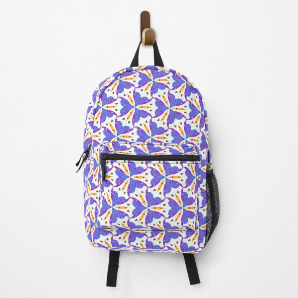Item preview, Bright and Cheerful Nordic Scandinavian Geometric Color Pattern in Blue, Purple, Yellow, Orange, and Red designed and sold by cozycaroline.