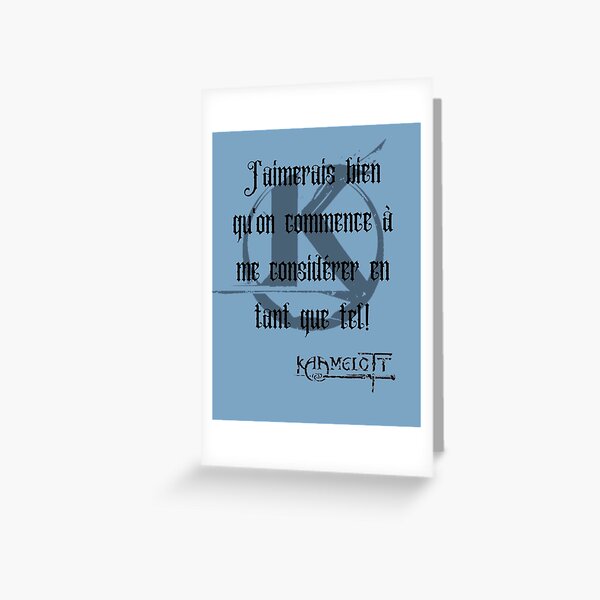 Cartes De Vœux Sur Le Theme Kaamelott Redbubble Cartes De Vœux Sur Le Theme Kaamelott Redbubble
