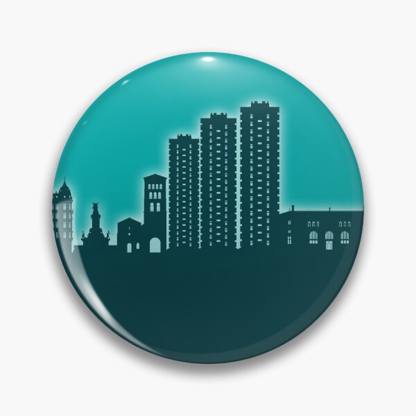 Item preview, Grenoble France Skyline designed and sold by ArtPrints.