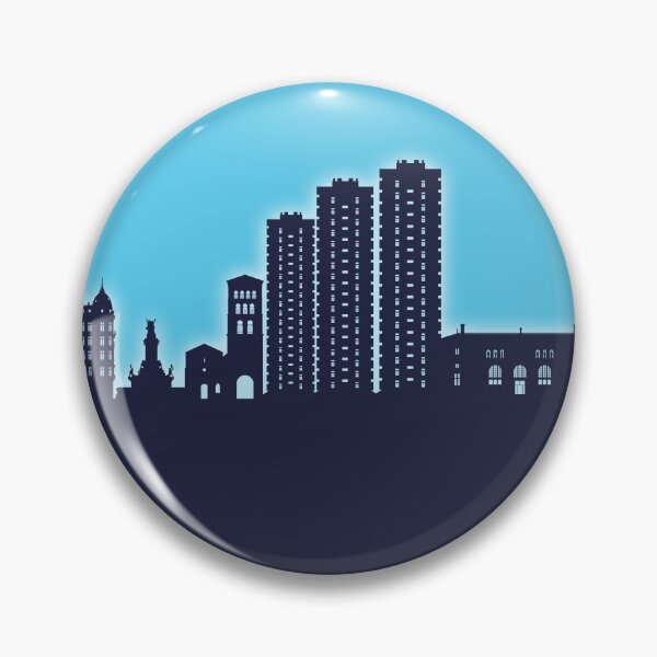 Item preview, Grenoble France Skyline designed and sold by ArtPrints.