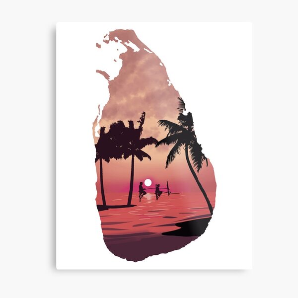 Sri Lanka Map Wall Art for Sale | Redbubble