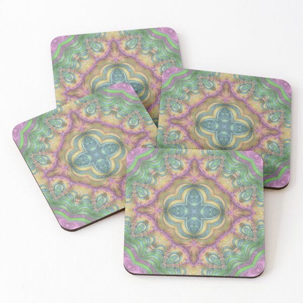 Item preview, Frax Fractal in Primarily Pink, Green, and Yellow Tones designed and sold by Lyle Hatch.