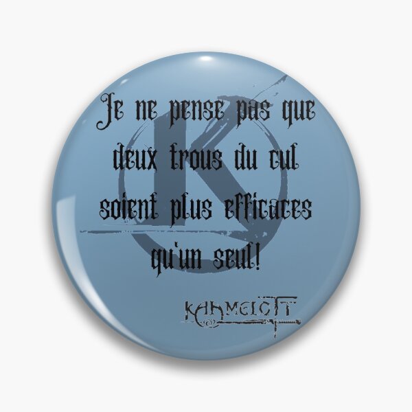 Item preview, Quote Kaamelott "2 assholes!" designed and sold by Amliink.