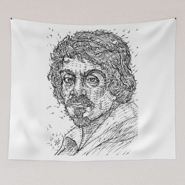 Item preview, CARAVAGGIO ink portrait .1 designed and sold by lautir.