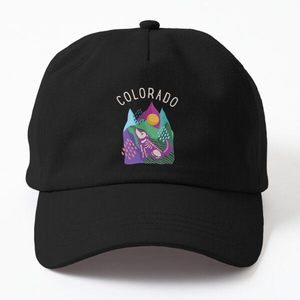 Mod Colorful Colorado Coyote Howling in the Mountains Dad Hat