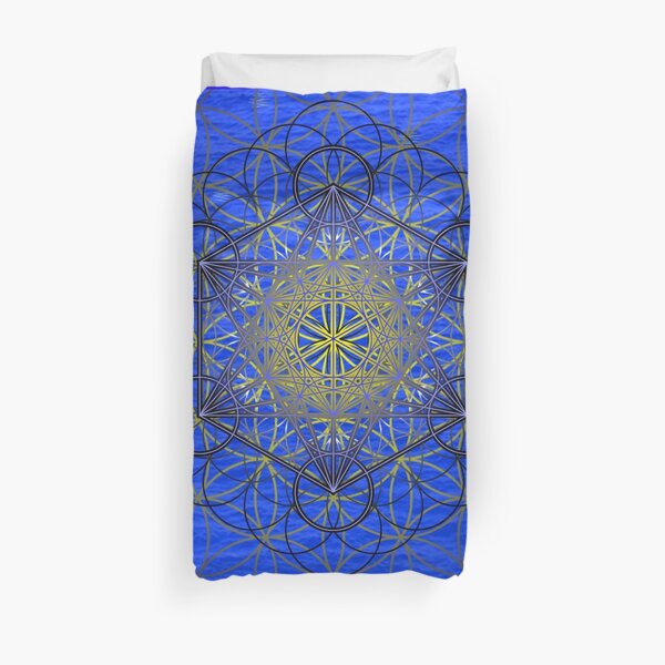Midnight Metatron Duvet Cover