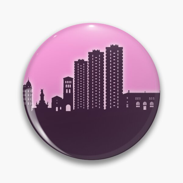 Item preview, Grenoble France Skyline designed and sold by ArtPrints.