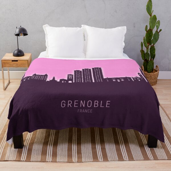 Item preview, Grenoble France Skyline designed and sold by ArtPrints.