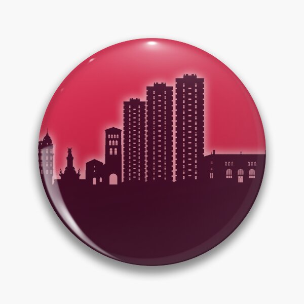 Item preview, Grenoble France Skyline designed and sold by ArtPrints.