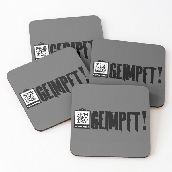 Artikelvorschau, Statement und QR-Code - GEIMPFT! entworfen und verkauft von xyab.