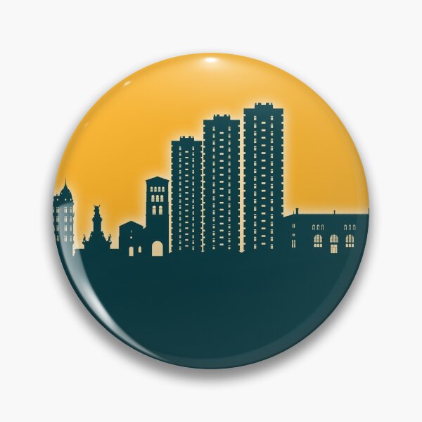 Item preview, Grenoble France Skyline designed and sold by ArtPrints.