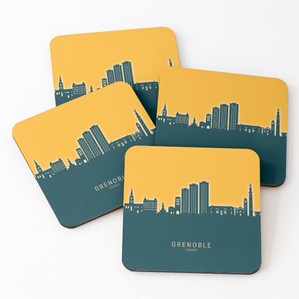Item preview, Grenoble France Skyline designed and sold by ArtPrints.