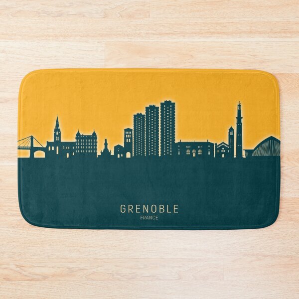 Item preview, Grenoble France Skyline designed and sold by ArtPrints.