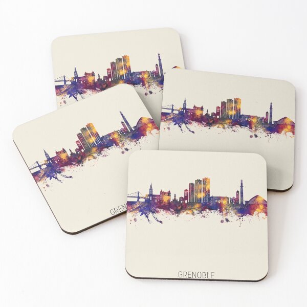 Item preview, Grenoble France Skyline designed and sold by ArtPrints.