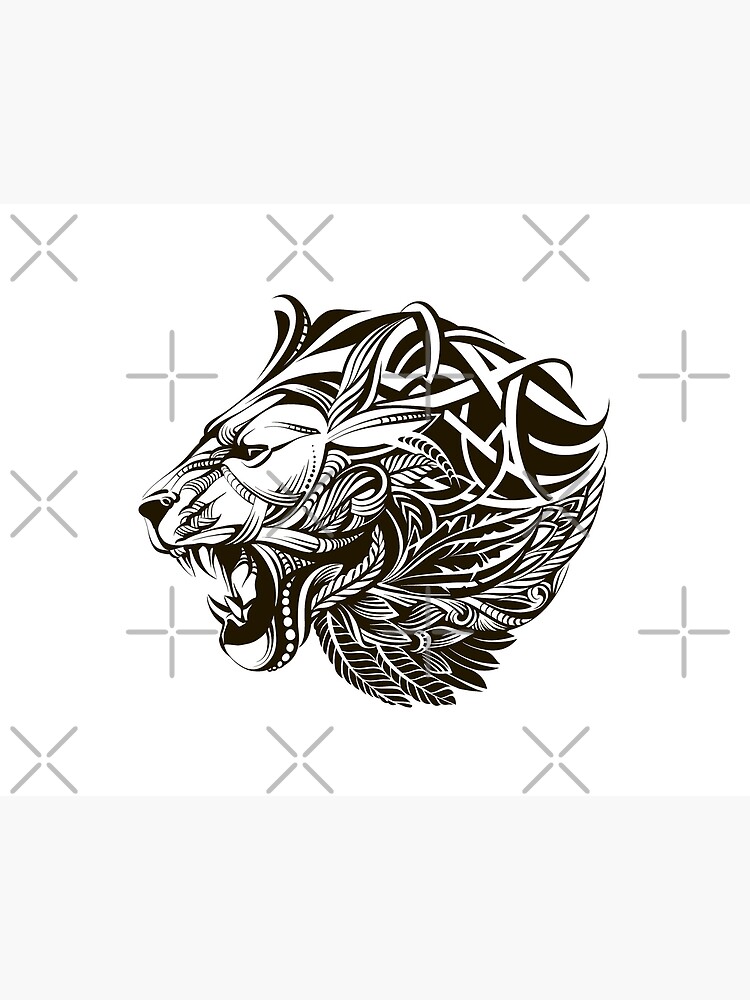 S.A.V.I Temporary Tattoo Stickers, Lion with Cub Baby Lion Child Tattoo  Pattern For Men, Women, Tattoo
