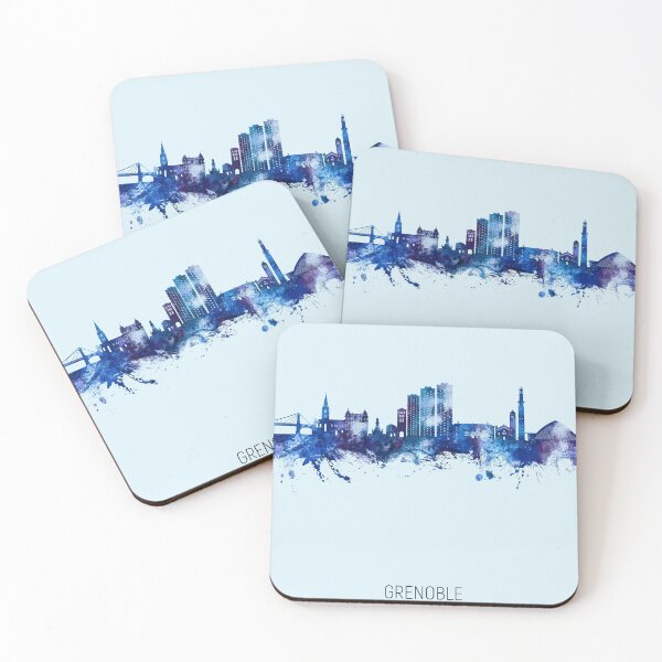 Item preview, Grenoble France Skyline designed and sold by ArtPrints.