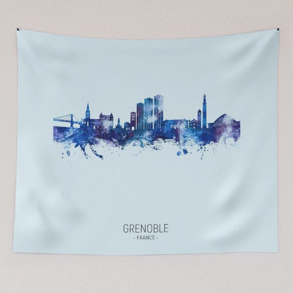 Item preview, Grenoble France Skyline designed and sold by ArtPrints.