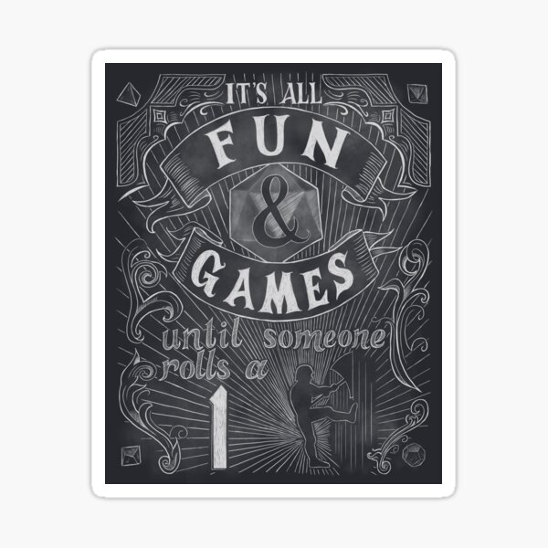 Fun and Games Sticker