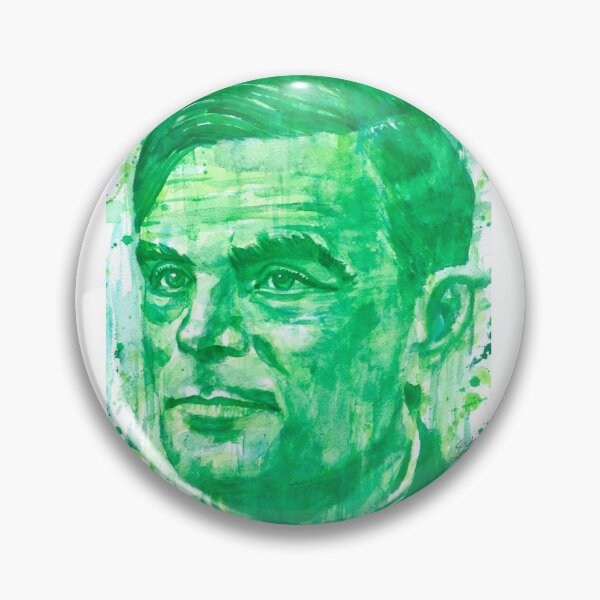 Item preview, ALAN TURING watercolor portrait .1 designed and sold by lautir.