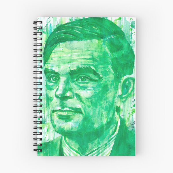 Item preview, ALAN TURING watercolor portrait .1 designed and sold by lautir.