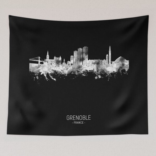 Item preview, Grenoble France Skyline designed and sold by ArtPrints.