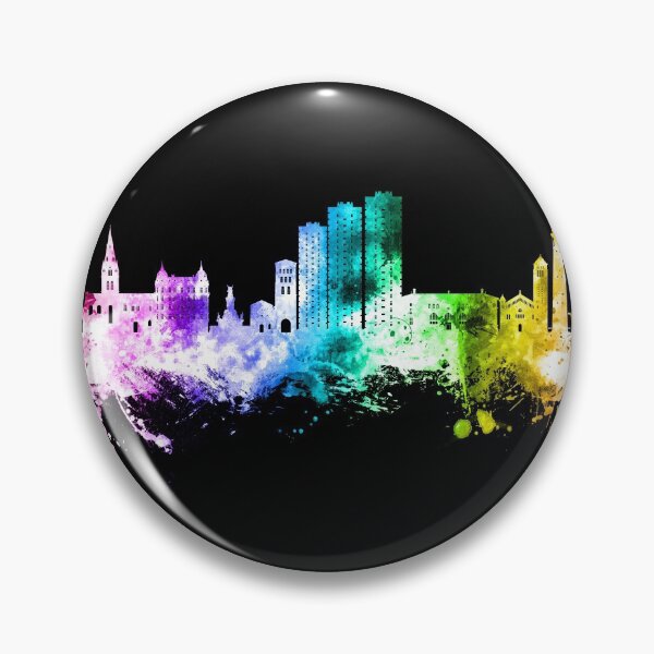 Item preview, Grenoble France Skyline designed and sold by ArtPrints.