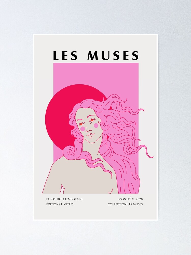 Les Muses - The Birth of Venus - Pink Museum art