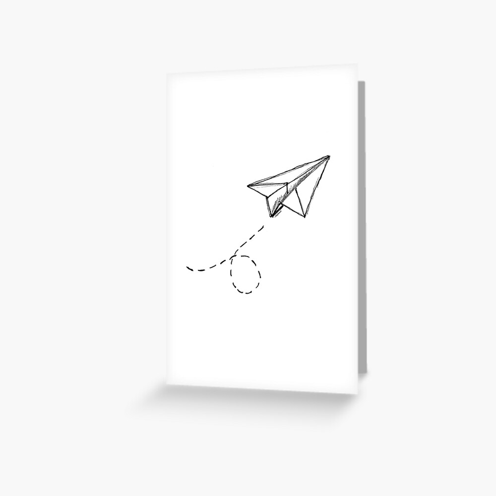 Printable Paper Airplane Card