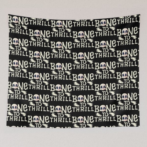 Item preview, Bone To Thrill - Funny Halloween Born To Thrill T-Shirt designed and sold by Onewivnacher.