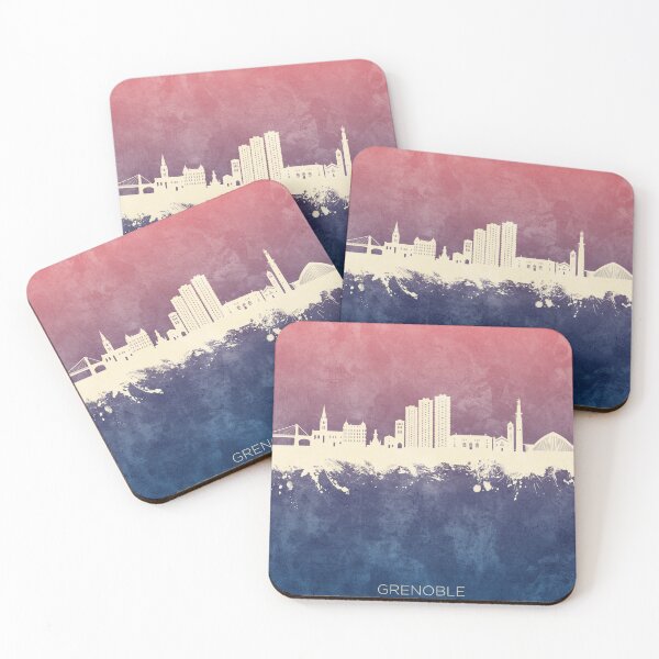 Item preview, Grenoble France Skyline designed and sold by ArtPrints.