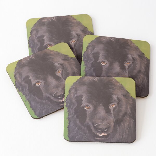 Item preview, Newfoundland dog painted designed and sold by Moonyflower.