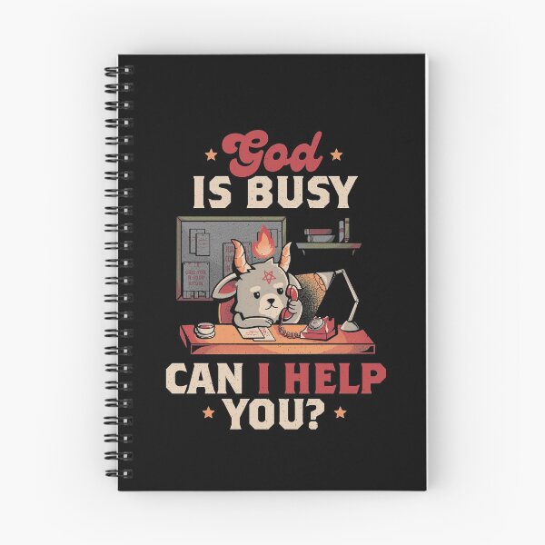 Item preview, God is Busy - Creepy Cute Baphomet Gift designed and sold by EduEly.