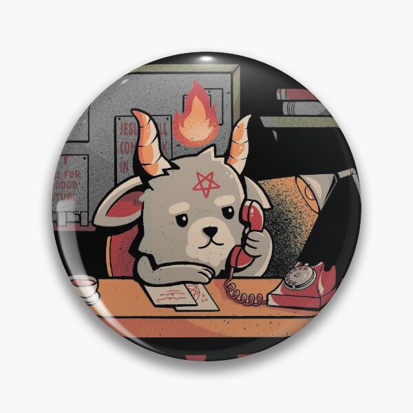 Item preview, God is Busy - Creepy Cute Baphomet Gift designed and sold by EduEly.