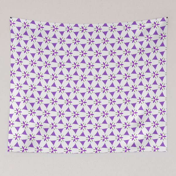 Item preview, Bright and Cheerful Nordic Scandinavian Geometric Color Pattern in Blue, Purple, Yellow, Orange, and Red designed and sold by cozycaroline.