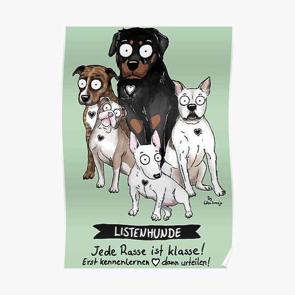 Listenhunde Poster