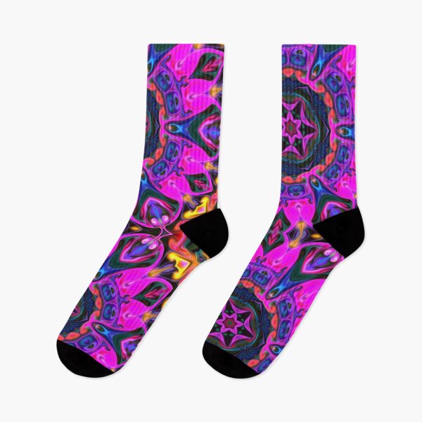 Item preview, Psychedelic Kaleidoscope Puprle Flower designed and sold by WormholeOrbital.