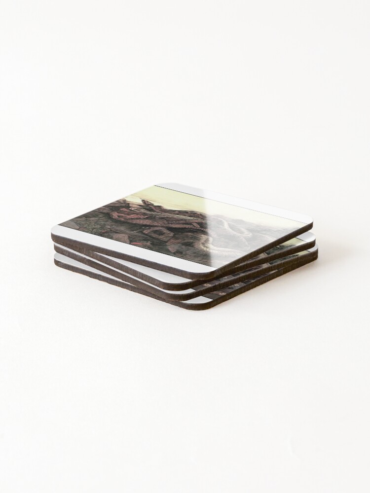 Thumbnail 4 of 5, Coasters (Set of 4), Big Python designed and sold by Studio66Designs.