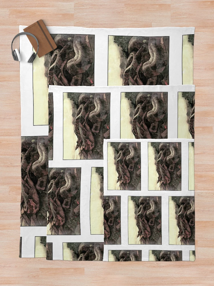 Thumbnail 5 of 6, Throw Blanket, Big Python designed and sold by Studio66Designs.