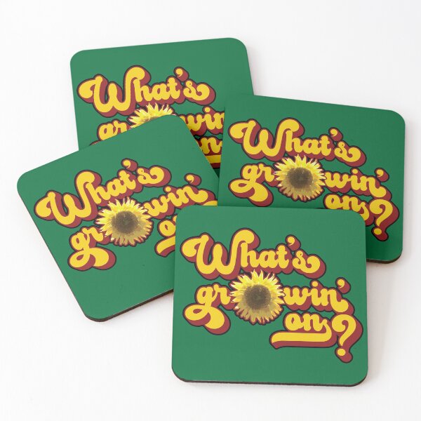 Item preview, What's Growin' On? Groovy Sunflower Art designed and sold by hobrath.