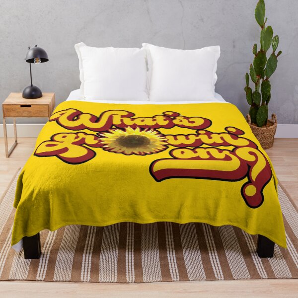 Item preview, What's Growin' On? Groovy Sunflower Art designed and sold by hobrath.