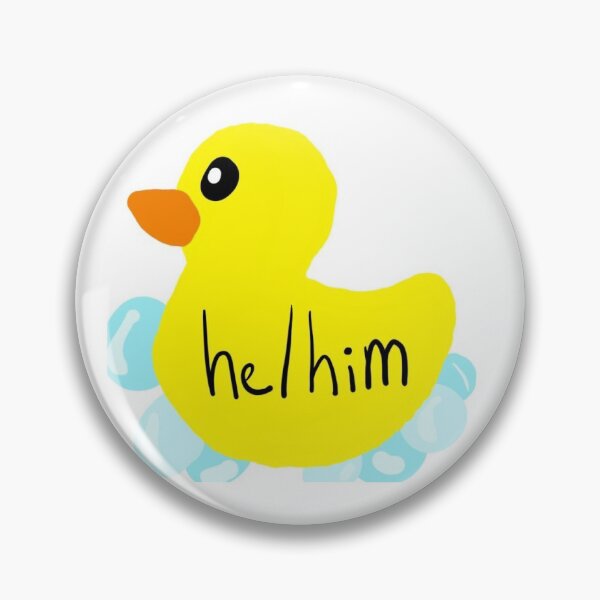 Item preview, He/him pronoun duck  designed and sold by may1249.