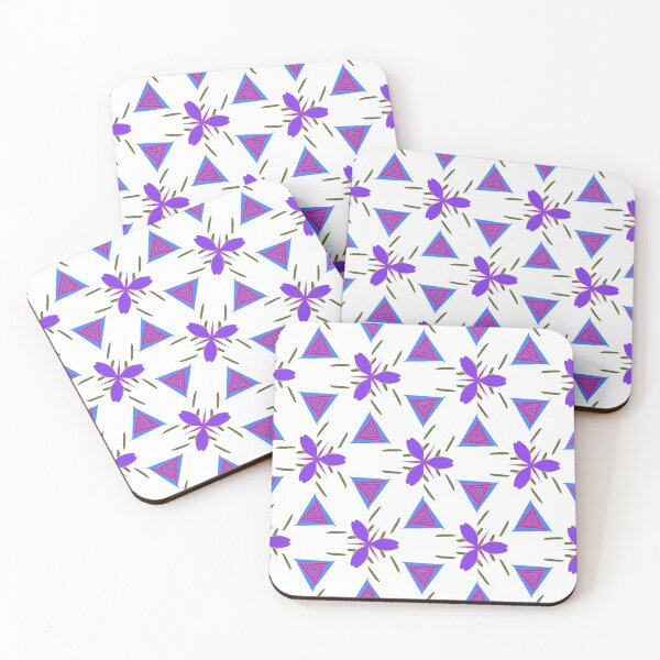 Item preview, Bright and Cheerful Nordic Scandinavian Geometric Color Pattern in Blue, Purple, Yellow, Orange, and Red designed and sold by cozycaroline.
