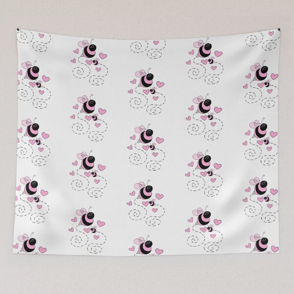 Item preview, Happy Bees (pink) designed and sold by gross-girl99.