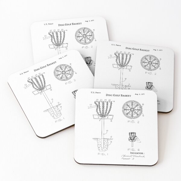 Item preview, Disc Golf Basket 1977 Patent, Frisbee Golf, Gift Idea for disc golf lovers designed and sold by anodyle.