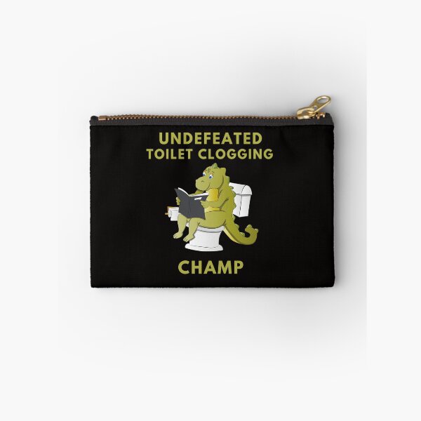 Item preview, Undefeated Toilet Clogging Champ Sticker designed and sold by CHAMSSTORE.