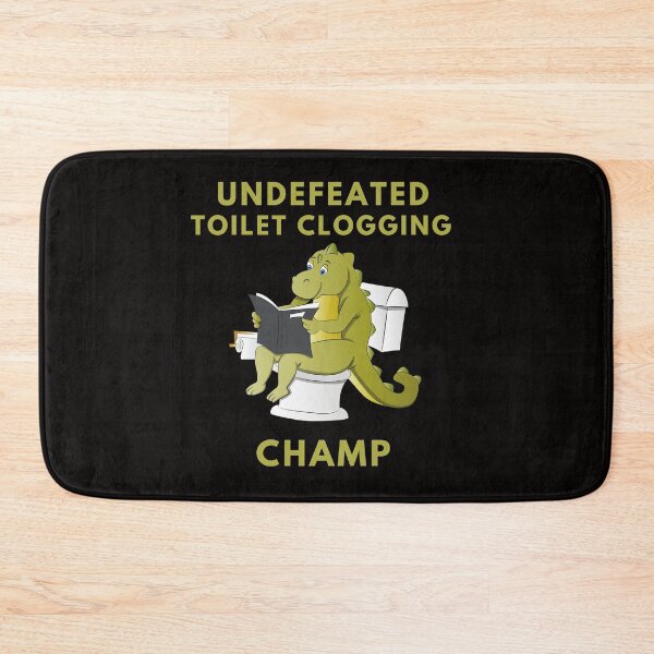 Item preview, Undefeated Toilet Clogging Champ Sticker designed and sold by CHAMSSTORE.