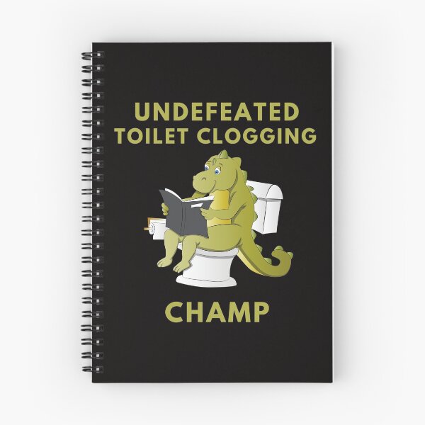 Item preview, Undefeated Toilet Clogging Champ Sticker designed and sold by CHAMSSTORE.