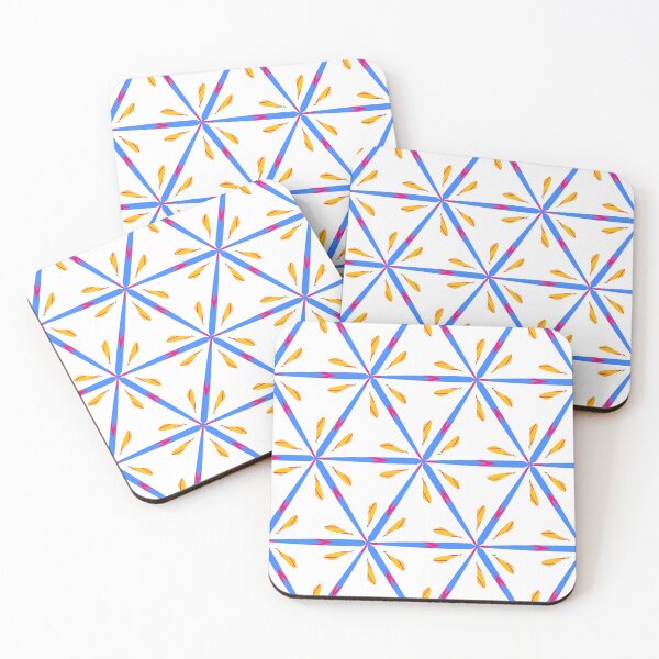 Item preview, Bright and Cheerful Nordic Scandinavian Geometric Color Pattern in Blue, Purple, Yellow, Orange, and Red designed and sold by cozycaroline.